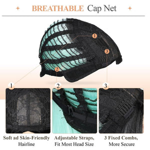 Quick Wig Ombre Wig Short Straight Bob Wig Black to Grey Wig Colorful Wigs for Girls and Women Shoulder Length Synthetic Halloween Cosplay Party Wigs 14 Inches - Wigtrends