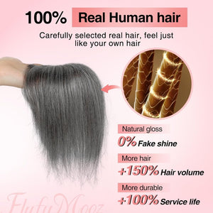 Real Hair Clips (for Women) for Thinning Hair Clip - in Bangs Top Hair Piece - Wigtrends