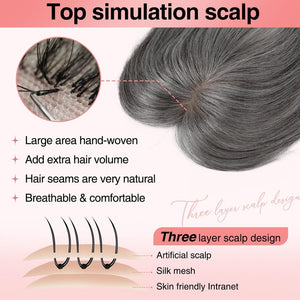 Real Hair Clips (for Women) for Thinning Hair Clip - in Bangs Top Hair Piece - Wigtrends