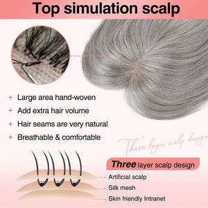Real Hair Clips (for Women) for Thinning Hair Clip - in Bangs Top Hair Piece - Wigtrends