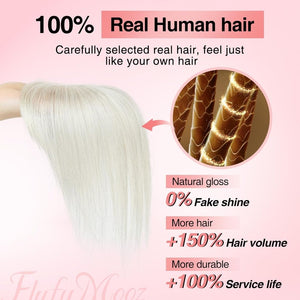 Real Hair Clips (for Women) for Thinning Hair Clip - in Bangs Top Hair Piece - Wigtrends