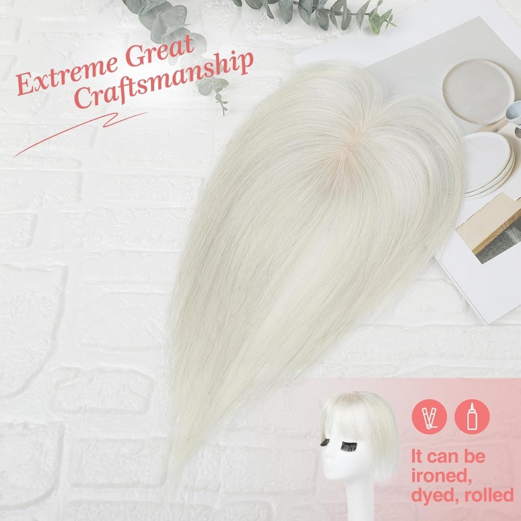 Real Hair Clips (for Women) for Thinning Hair Clip - in Bangs Top Hair Piece - Wigtrends