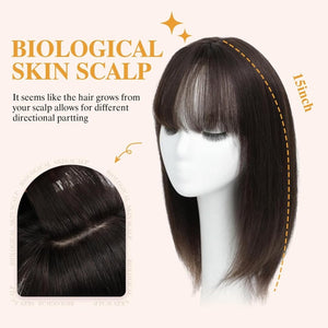 Real Human Hair Topper for Women – Hair Toppers for Thinning Hair & Hair Loss Coverage - Wigtrends