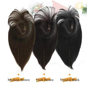 Real Human Hair Topper for Women – Hair Toppers for Thinning Hair & Hair Loss Coverage - Wigtrends