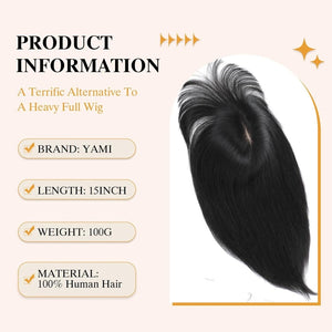 Real Human Hair Topper for Women – Hair Toppers for Thinning Hair & Hair Loss Coverage - Wigtrends