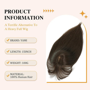 Real Human Hair Topper for Women – Hair Toppers for Thinning Hair & Hair Loss Coverage - Wigtrends