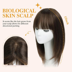 Real Human Hair Topper for Women – Hair Toppers for Thinning Hair & Hair Loss Coverage - Wigtrends