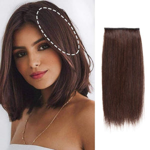 Real Remy Human Hair Clip in Hair Extensions Short Straight Thick Double Weft One Piece Hair Pieces Wig - Wigtrends