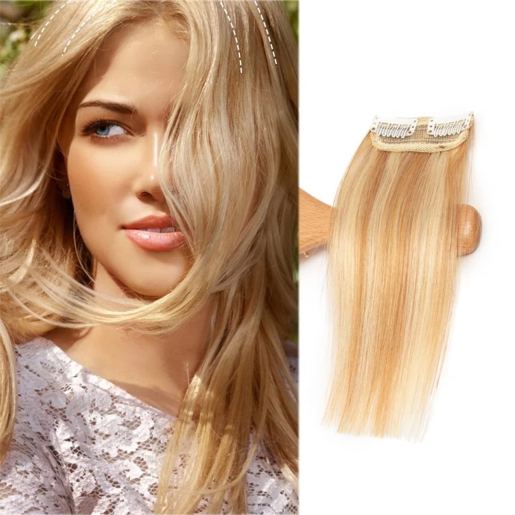 Real Remy Human Hair Clip in Hair Extensions Short Straight Thick Double Weft One Piece Hair Pieces Wig - Wigtrends