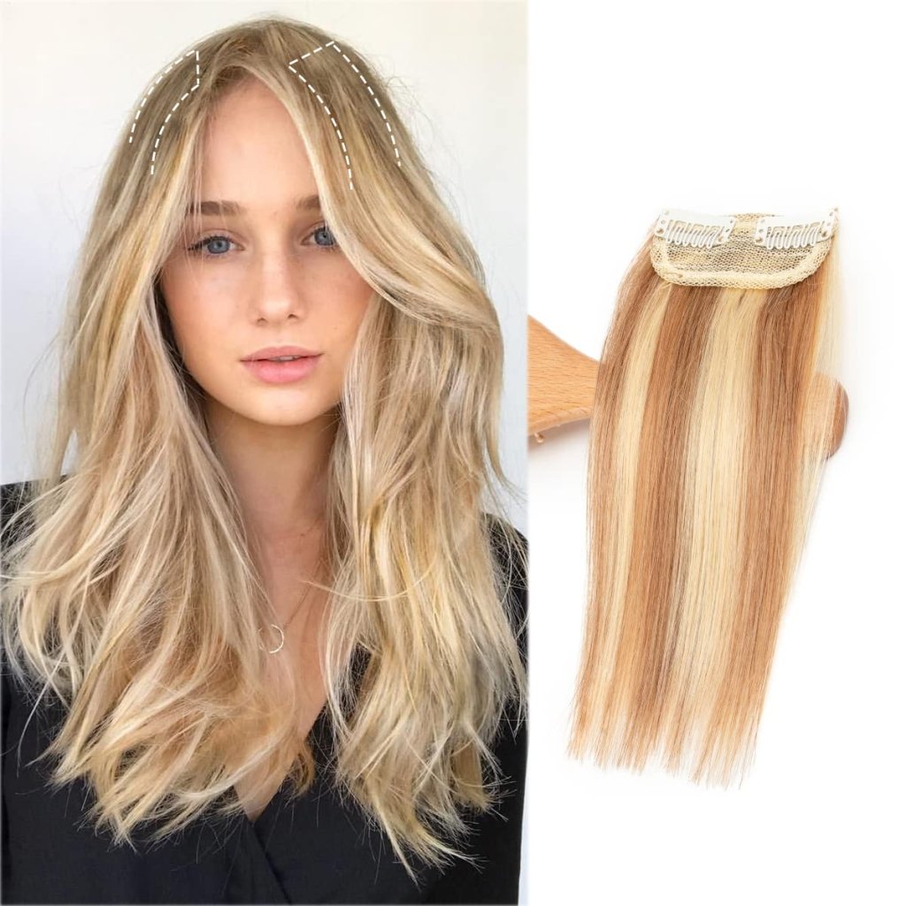 Real Remy Human Hair Clip in Hair Extensions Short Straight Thick Double Weft One Piece Hair Pieces Wig - Wigtrends