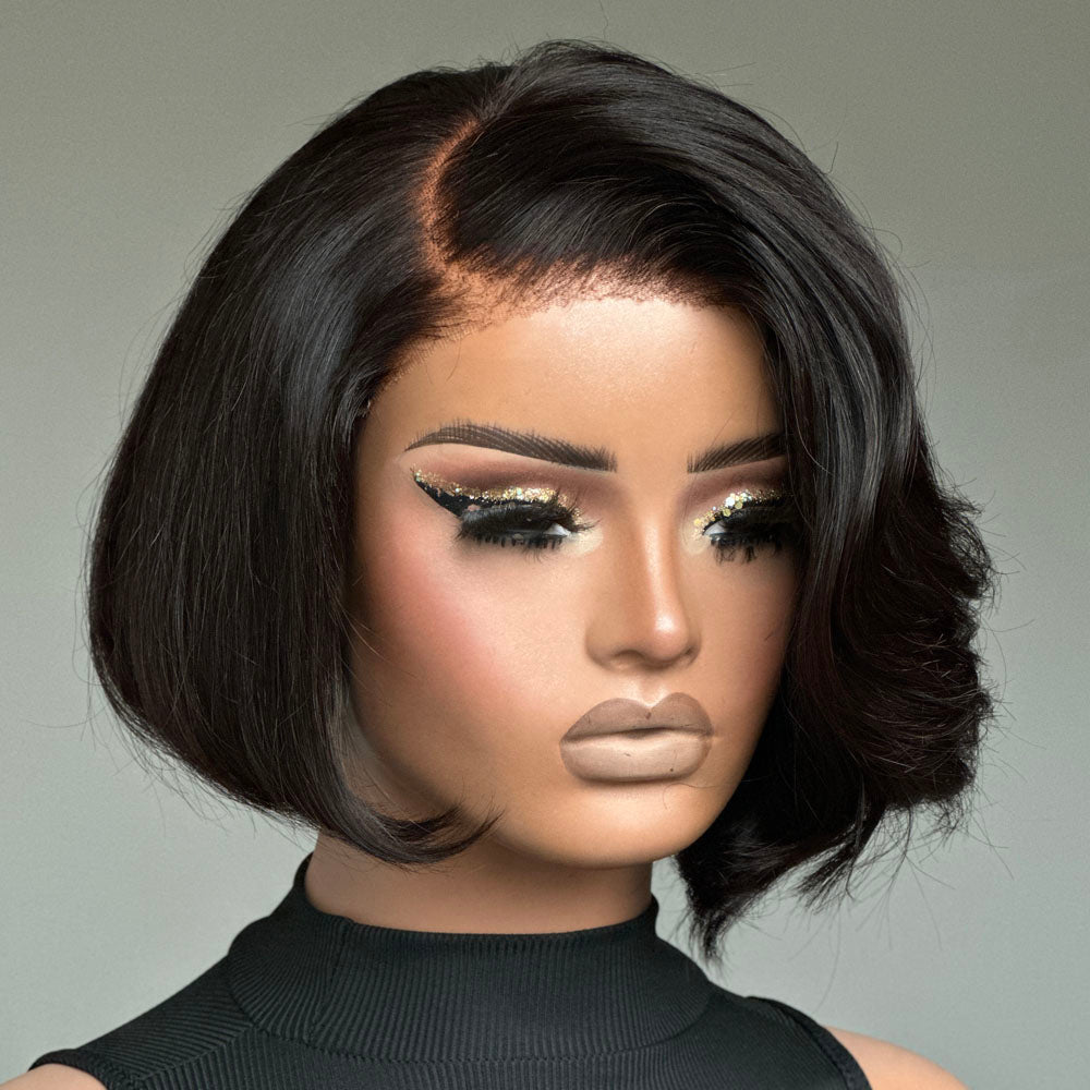 Realistic Lace Glueless Side Parted Bob Wig - Wigtrends