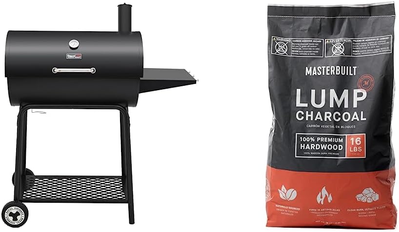 Royal Gourmet CC1830 30 Inch Barrel Charcoal Grill with Side Table, Outdoor BBQ Grill with 627 Sq. In. Cooking Space for Backyard, Patio and Parties, Black - Wigtrends