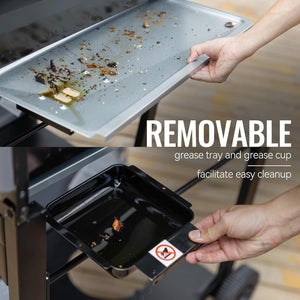 Royal Gourmet GA5401T 5 - Burner Propane Gas Grill with Sear Burner and Side Burner, Stainless Steel BBQ Grill with 632 Sq. In. Grilling Area for Outdoor Barbecue Cooking, 64,000 BTUs, Silver - Wigtrends