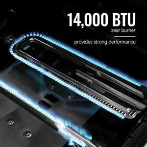 Royal Gourmet GA5401T 5 - Burner Propane Gas Grill with Sear Burner and Side Burner, Stainless Steel BBQ Grill with 632 Sq. In. Grilling Area for Outdoor Barbecue Cooking, 64,000 BTUs, Silver - Wigtrends