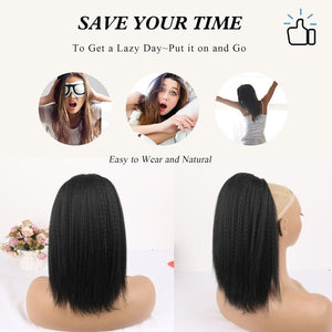 Salt and Pepper Drawstring Ponytail Gray wigs Hair Extensions - Wigtrends