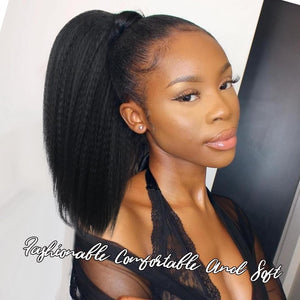 Salt and Pepper Drawstring Ponytail Gray wigs Hair Extensions - Wigtrends