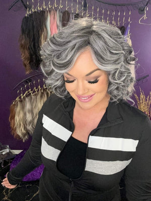 Salt & Pepper HS Premium Luxury Wig 100% Human Hair - Wigtrends