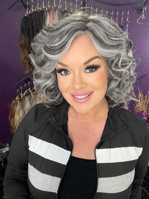 Salt & Pepper HS Premium Luxury Wig 100% Human Hair - Wigtrends