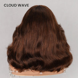 Short Bob Pre Plus Layered Wig Lace Celebrity Style C Part Human Hair Wigs - Wigtrends