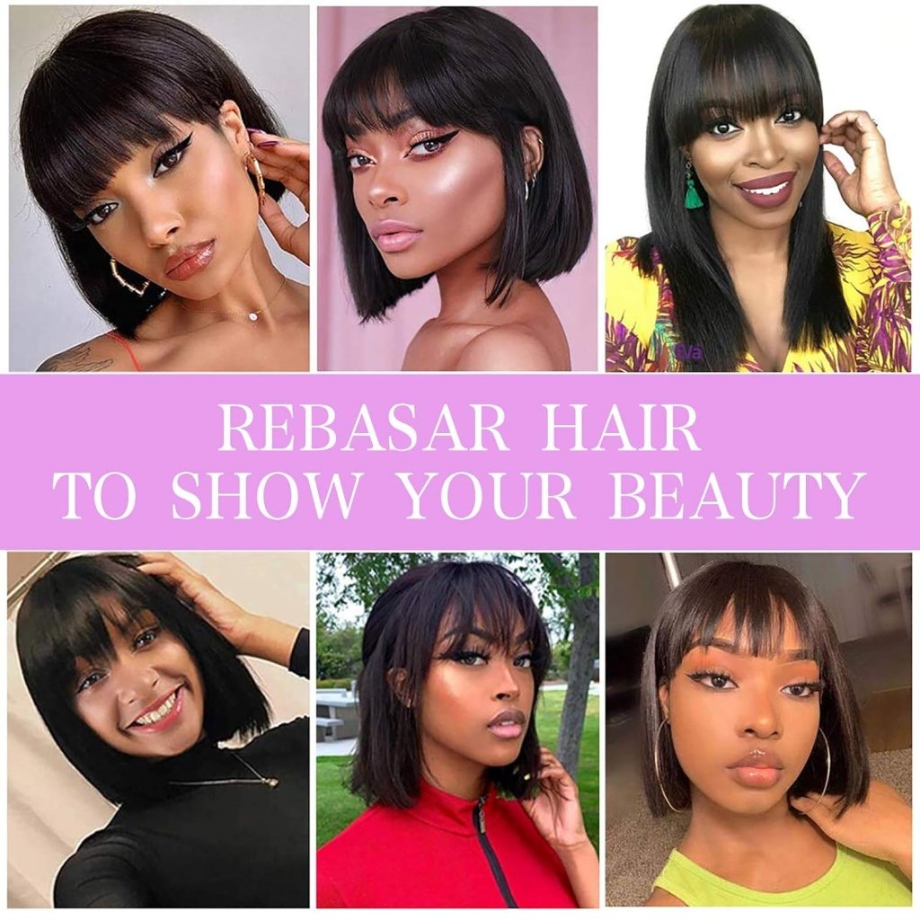 Short Bob Wigs Human Hair 8 Inch Glueless Wear and Go Bob Wig - Wigtrends