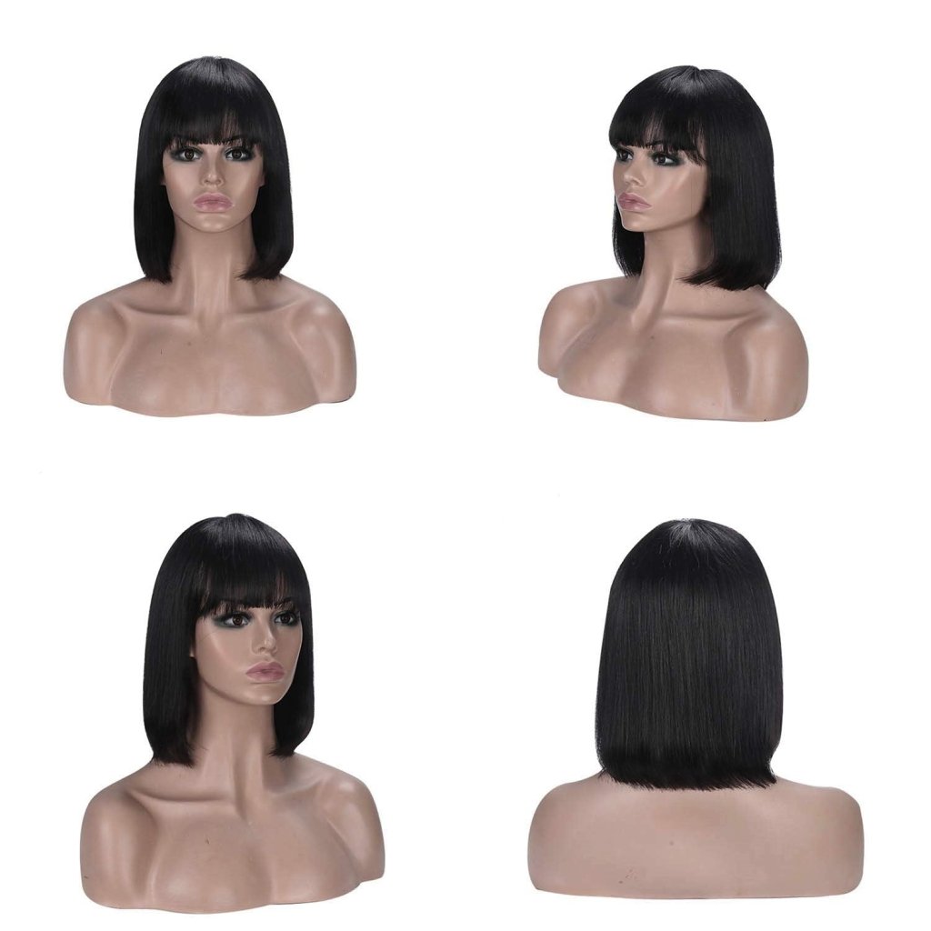 Short Bob Wigs Human Hair 8 Inch Glueless Wear and Go Bob Wig - Wigtrends