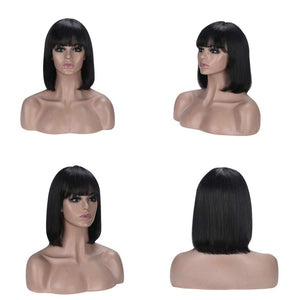Short Bob Wigs Human Hair 8 Inch Glueless Wear and Go Bob Wig - Wigtrends
