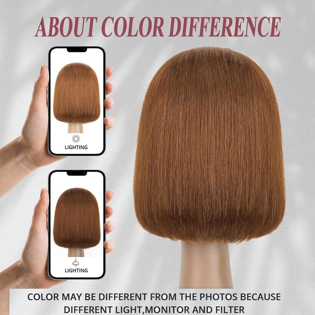 Short Bob Wigs Human Hair 8 Inch Glueless Wear and Go Bob Wig - Wigtrends