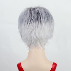 Short Brown Bob Wigs for Women Brown Mixed Blonde Synthetic Wig - Wigtrends