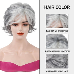 Short Brown Bob Wigs for Women Brown Mixed Blonde Synthetic Wig - Wigtrends