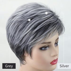 Short Brown Bob Wigs for Women Brown Mixed Blonde Synthetic Wig - Wigtrends