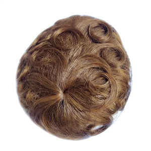 Short Curly Real Human Hair Pieces Topper with Front Bangs for Women Breathable Wiglets Hairpieces 5.1x5.5 Large Coverage - Wigtrends