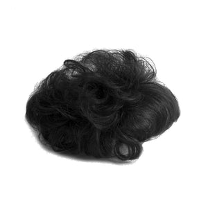 Short Curly Real Human Hair Pieces Topper with Front Bangs for Women Breathable Wiglets Hairpieces 5.1x5.5 Large Coverage - Wigtrends