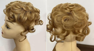 Short Curly Real Human Hair Pieces Topper with Front Bangs for Women Breathable Wiglets Hairpieces 5.1x5.5 Large Coverage - Wigtrends