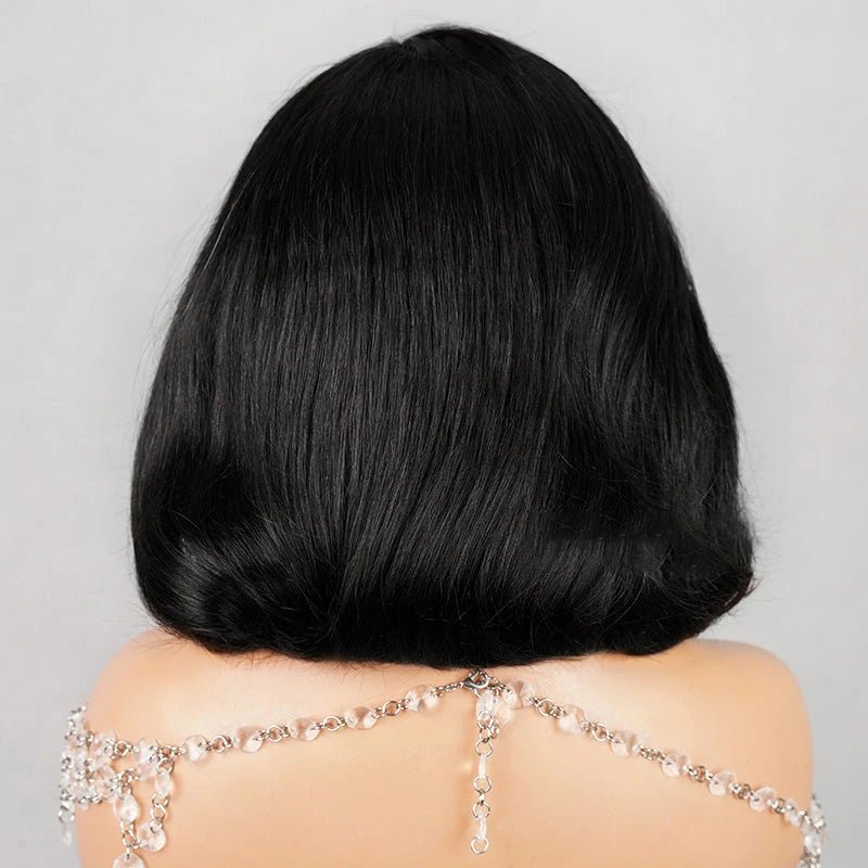 Short Cut Layered Bob Wigs C Part Design - Wigtrends