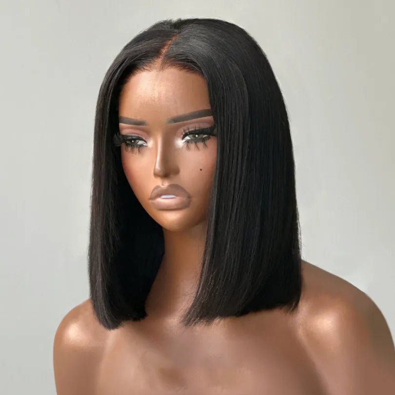 Short Cut Silky Straight Bob Wigs Top Level - Wigtrends