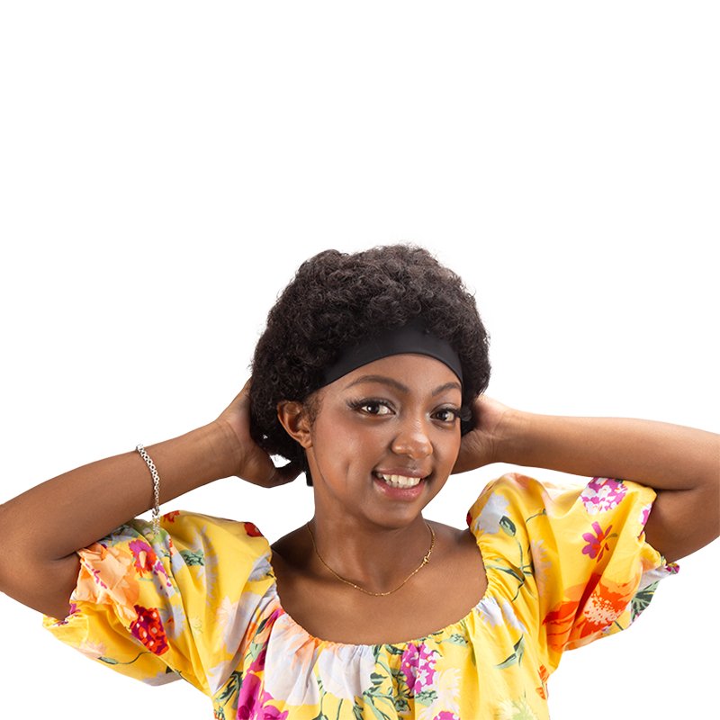 Short Kinky Curly Bob Human Hair 5*5 Lace Front Wigs - Wigtrends