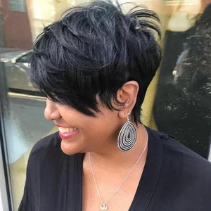 Short Layered Pixie Cut Human Hair - Wigtrends
