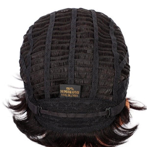 Short Pixie Cut Human Hair with Bangs - Wigtrends