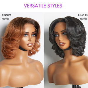 Short Pixie Cut Layered Human Hair Wig - Wigtrends