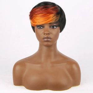 Short Pixie Cut Straight Synthetic Wig - Wigtrends