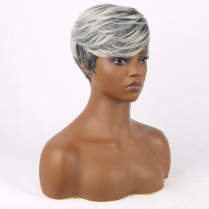 Short Pixie Cut Straight Synthetic Wig - Wigtrends