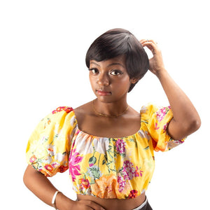 Short Straight Pixie Cut Human Hair 5*5 Lace Front Wigs - Wigtrends