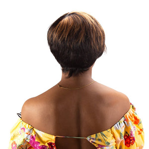 Short Straight Pixie Cut Human Hair Lace Front Wigs - Wigtrends