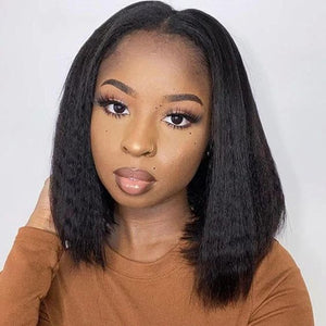 Should Length V part Bob Wigs Lace Closure Wig - Wigtrends