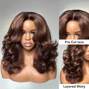 Shoulder Length Body Wave 5x5 Lace Closure Wig - Wigtrends