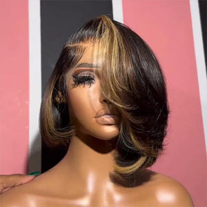 Side Part Short Lace Closure Wig - Wigtrends