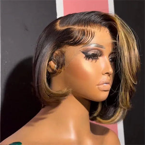 Side Part Short Lace Closure Wig - Wigtrends