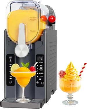 Slushie Machine: No Ice Needed All - in - One Slushy Maker for Home, Real - Time Temp Display, Auto - Clean, 6 Preset | Frozen Margaritas, Cocktails, Frappés, Ice Cream, Smoothies, Milkshakes,Summer Parties - Wigtrends