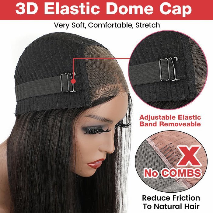 Straight Wear & Go Bob Wig Pre Cut HD Lace Closure Glueless Human Hair Wigs - Wigtrends