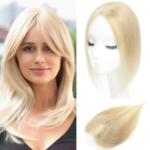 Top Hair Extension Pieces For Women Real Hair Without Bangs Lace Base Premium Remy Toppers  - Wigtrends